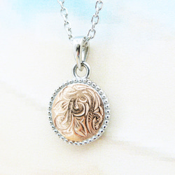 2WAY 夏威夷珠寶不銹鋼硬幣吊墜頂部玫瑰金 第2張的照片