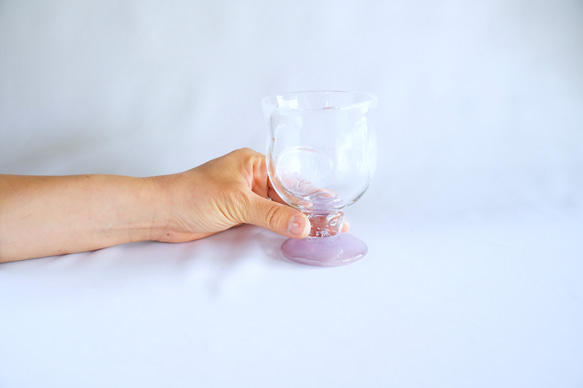 水玉ワイングラス/フジイロ＆オパール 3枚目の画像