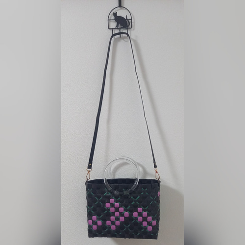 PPバンドかごバッグ 桜 2wayバッグ かごバッグ michael-mama