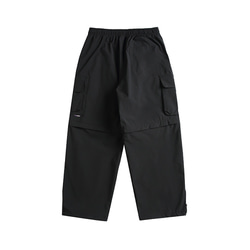 春夏新作 パンツ メンズ 無地 男性 ズボン ゆったり 涼しい 取り外し可能な機能的な2-in-1カジュアルパンツ 3枚目の画像