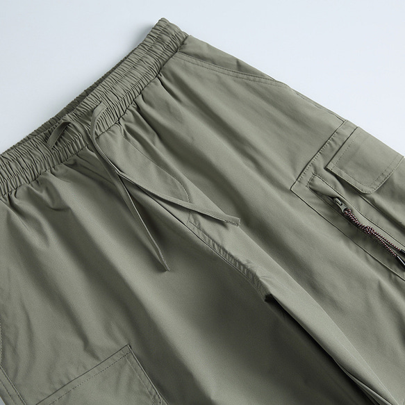 春夏新作 パンツ メンズ 無地 男性 ズボン ゆったり 涼しい 取り外し可能な機能的な2-in-1カジュアルパンツ 6枚目の画像