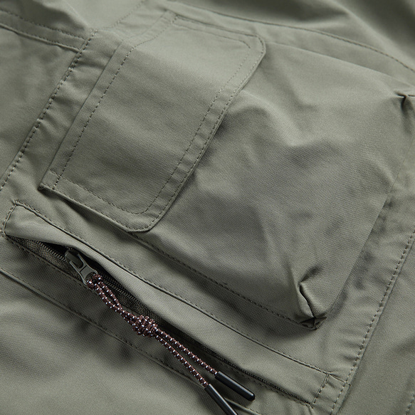 春夏新作 パンツ メンズ 無地 男性 ズボン ゆったり 涼しい 取り外し可能な機能的な2-in-1カジュアルパンツ 9枚目の画像