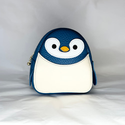 ダークグレーペンギンミニショルダーバッグ 本革使用 ペンギン ダークグレーペンギンミニショルダーバッグ 本革使用 ペンギン