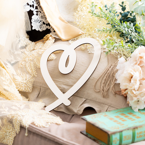 ウェディング 家族写真 ハート⌇木製「シンフォニア」前撮り