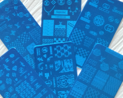 ネイル スタンププレート ブランド ネイルスタンププレート/ブランドロゴネイル/LV,CC,GG,多種 ( ͒ ु•·̫