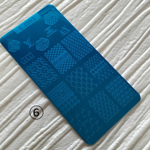 ネイルスタンププレート/ブランドロゴネイル/LV,CC,GG,多種 ( ͒ ु•·̫