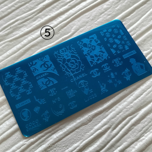 ネイルスタンププレート/ブランドロゴネイル/LV,CC,GG,多種 ( ͒ ु•·̫