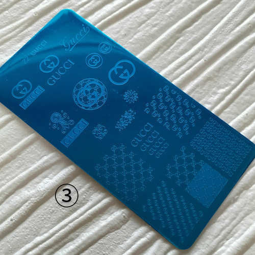 ネイルスタンププレート/ブランドロゴネイル/LV,CC,GG,多種 ( ͒ ु•·̫