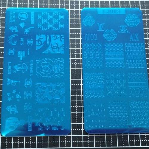 ネイルスタンププレート/ブランドロゴネイル/LV,CC,GG,多種 ( ͒ ु•·̫