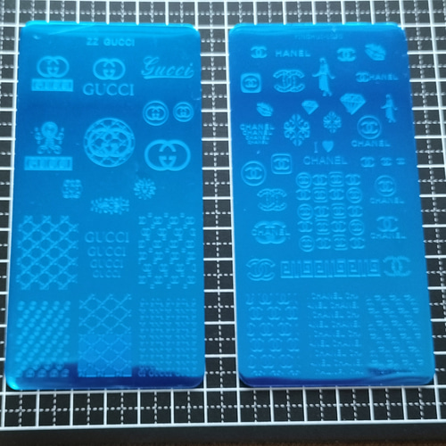 ネイル スタンププレート ブランド ネイルスタンププレート/ブランドロゴネイル/LV,CC,GG,多種 ( ͒ ु•·̫