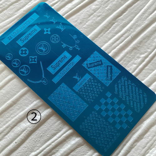 ネイル スタンププレート ブランド ネイルスタンププレート/ブランドロゴネイル/LV,CC,GG,多種 ( ͒ ु•·̫