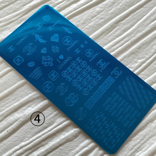 ネイルスタンププレート/ブランドロゴネイル/LV,CC,GG,多種 ( ͒ ु•·̫