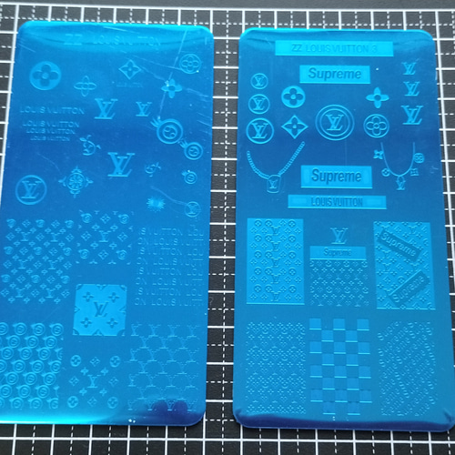 ネイルスタンププレート/ブランドロゴネイル/LV,CC,GG,多種 ( ͒ ु•·̫