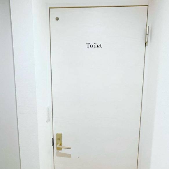 【Font K】ドアサイン ドアステッカー ルームサイン ホームサイン Toilet ステッカー インテリア　扉 ドア 3枚目の画像