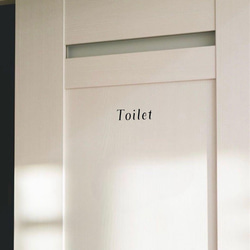 【Font L】ドアサイン ドアステッカー ルームサイン ホームサイン Toilet ステッカー インテリア　扉 ドア 3枚目の画像
