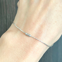 カレンシルバー多角形ビーズ2WAYネックレス太さ•長さはオーダーで