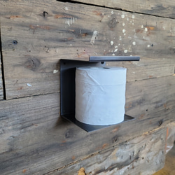 トイレラック トイレットペーパーボックス トイレ収納 サニタリー収納 トイレ 棚付き　棚　トイレットペーパー　収納 2枚目の画像