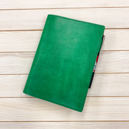 【お値下】Ferragamo 手帳カバー・スケジュールカバー 手帳カバー A6／B6／A5／B5（スクラッチグリーン）スケジュール帳 手帳