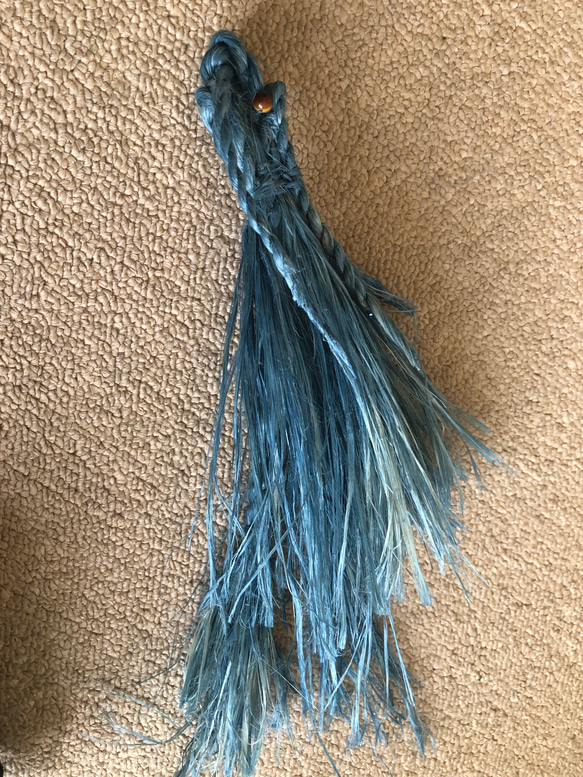 #08特価精麻龍藍染 4枚目の画像
