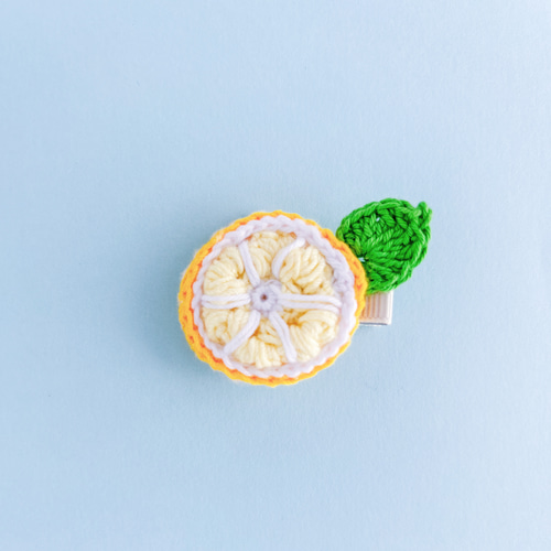 ヘアゴム　ベビーヘアクリップ　輪切りカットフルーツ１〜５ ヘアゴムベビーヘアクリップ輪切りカットフルーツ1〜5