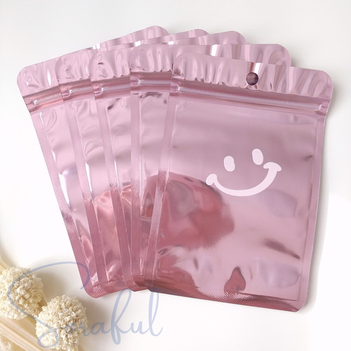 8枚】スマイル ジップロック ジッパーバッグ キャンディーバッグ