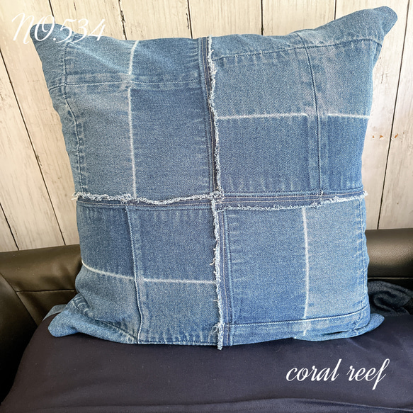 sold!ハンドメイド☆Levi'sデニムリメイククッションカバー sold!ハンドメイド☆Levi'sデニムリメイククッションカバー sold