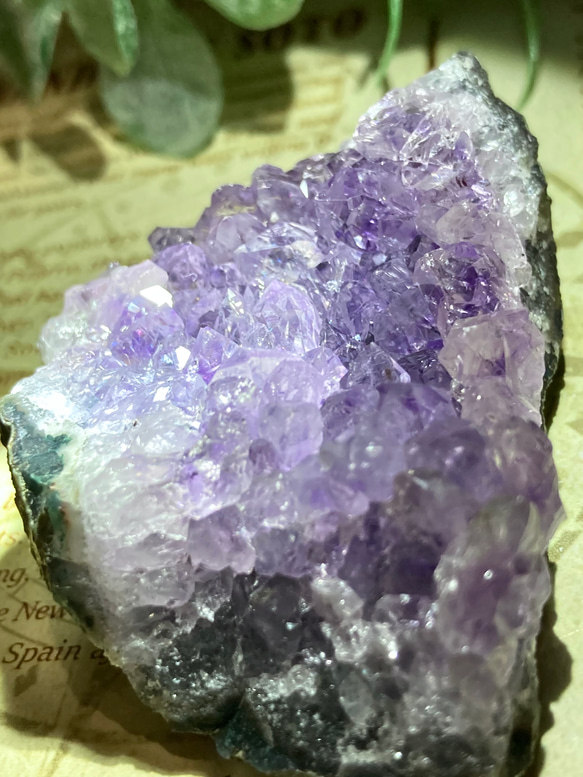 【愛の守護石♡】アメジスト　紫水晶　クラスター　原石　ラフストーン 6枚目の画像