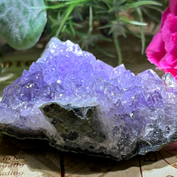 【愛の守護石♡】アメジスト　紫水晶　クラスター　原石　ラフストーン 3枚目の画像