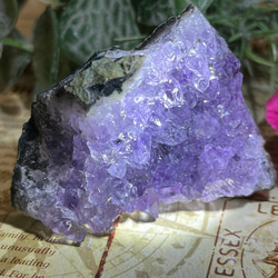 【愛の守護石♡】アメジスト　紫水晶　クラスター　原石　ラフストーン 4枚目の画像