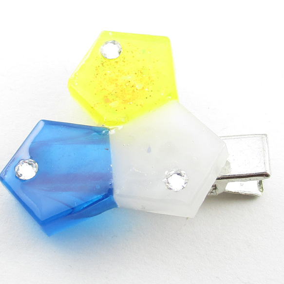 時代を流すよりも流されたいと願うクォーツは、今日も元気です♪<創作ヘアクリップ>HC058 3枚目の画像