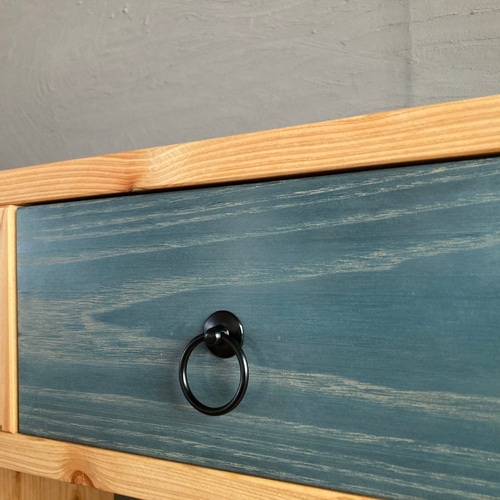 漆塗りの和モダンなシェルフ】桧無垢材の違い棚｜本棚｜棚 棚