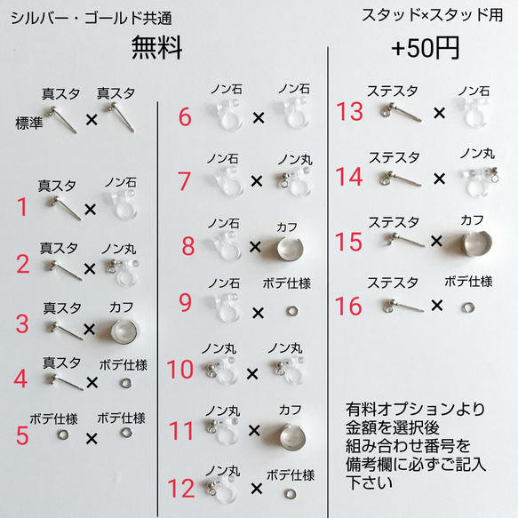 受注製作)ミニ麻雀牌2ホールピアス/ノンホールピアス/イヤーカフ/軟骨ピアス/2連ピアス 7枚目の画像