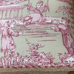 カルトナージュ(中)裁縫箱　中国風柄でステキ‼︎ 大きさも使いやすい‼︎レース、ビーズアンティーク 14枚目の画像