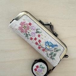 ハンドメイド　手刺繍ガマ口セット ハンドメイド 手刺繍ガマ口セット ハンドメイド手刺繍ガマ口セット