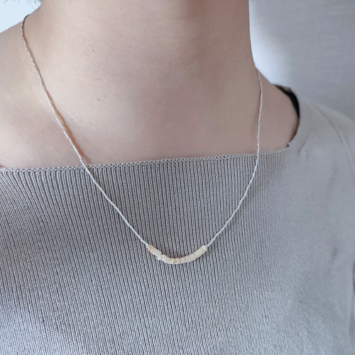 チェーンネックレス 48cm カレンシルバー ハンドメイド タイシルバー