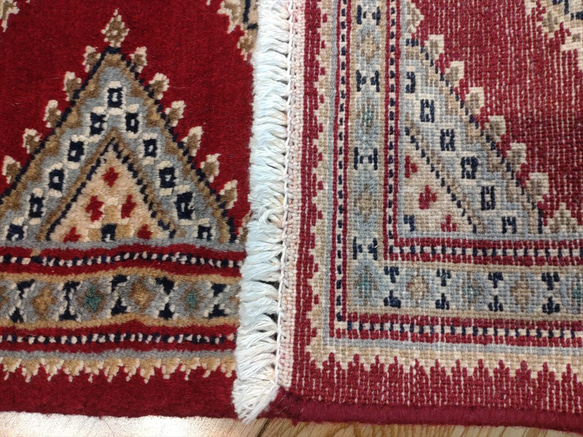 輕便可折疊手工編織地毯，巴基斯坦地毯，入口墊，部落地毯，78 x 45 厘米，手工編織地毯 第9張的照片