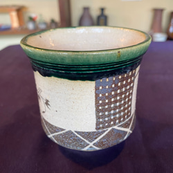 織部焼風コーヒーカップ　4 2枚目の画像