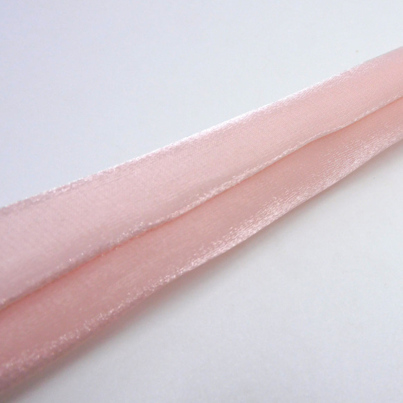チューブシャイニーシフォンリボン（Pink / ピンク）35mm x 1m 5枚目の画像