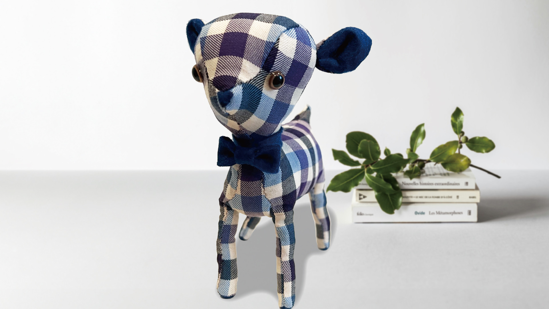 【送料無料】子鹿のオブジェ Appetitちゃん 巾着付