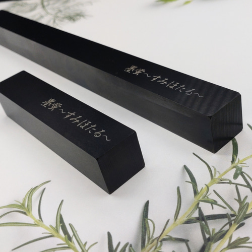 わたしの文鎮 ペーパーウェイト 墨蛍（すみほたる）大 鉄 黒染め