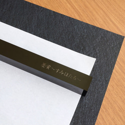 わたしの文鎮 ペーパーウェイト 墨蛍（すみほたる）大 鉄 黒染め 名