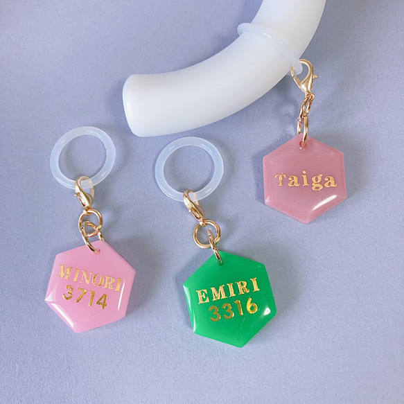 名入れOK】全50色✿両面文字入れOK！六角形アンブレラマーカー