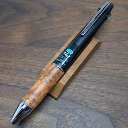 花梨瘤　グリップ　フェルール付 工房楔 カスタムグリップ 4＆1 UNIジェットストリーム4＆1対応