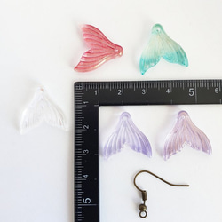 10個 人魚 尾びれ 魚 マーメイド マリン パーツ チャーム 素材 ファンタジー リアル 海 魚 人魚姫 19枚目の画像