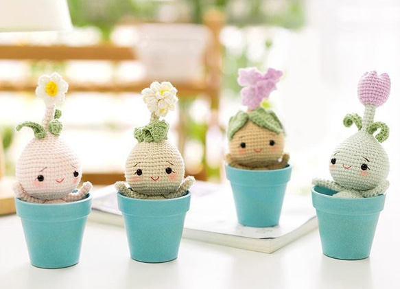 ハンドメイド 花ドール あみぐるみ マスコット レシピ 作り方 母の日