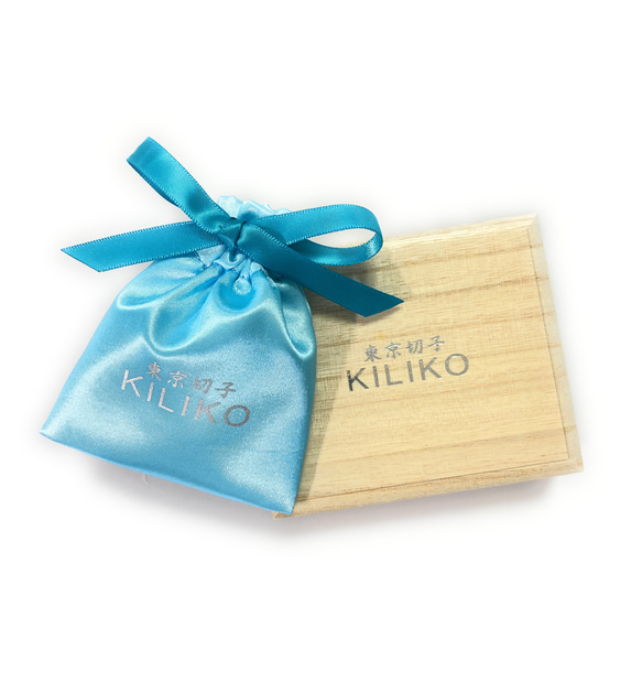 東京切子ブローチ　雅七宝　マザーオブパール　ブラック 6枚目の画像