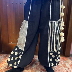再入荷【タイ買付け】アラジンパンツ ドット柄パンツ エスニックパンツ