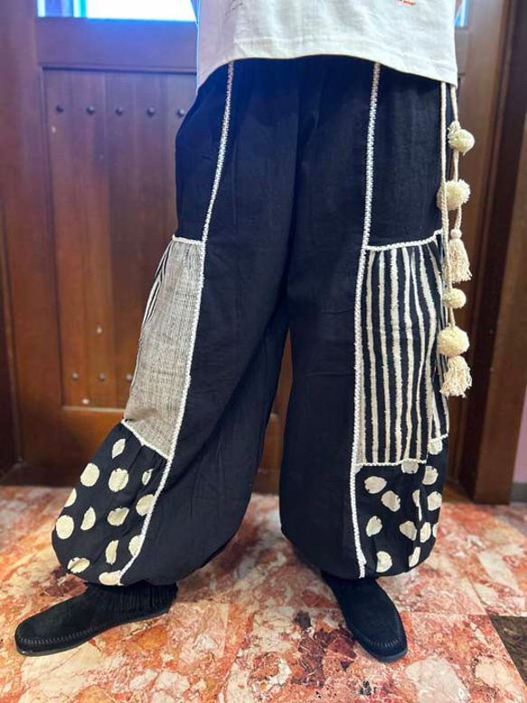 再入荷【タイ買付け】アラジンパンツ ドット柄パンツ エスニック