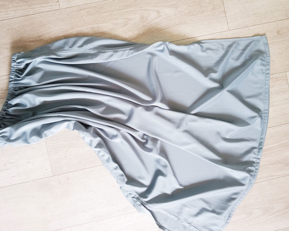 趣きのある３D花模様織りのギャザースカート：インナーペチコート付き 19枚目の画像