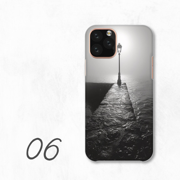拍照單色海岸燈塔風景智慧型手機保護殼，相容於所有型號後背硬殼 NLFT-HARD-a418 第8張的照片
